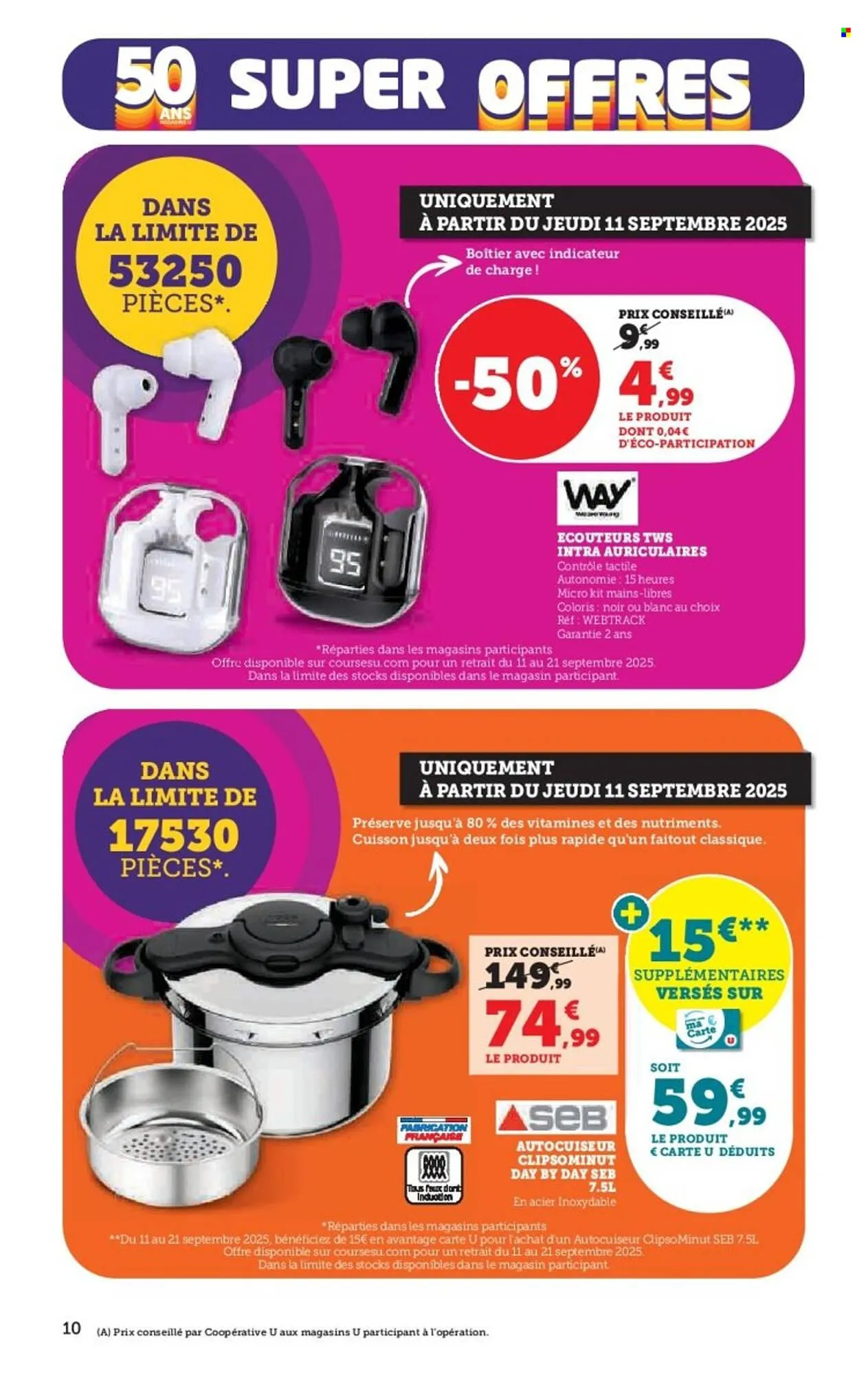 Catalogue Super U du 9 septembre au 21 septembre 2025 - Catalogue page 10
