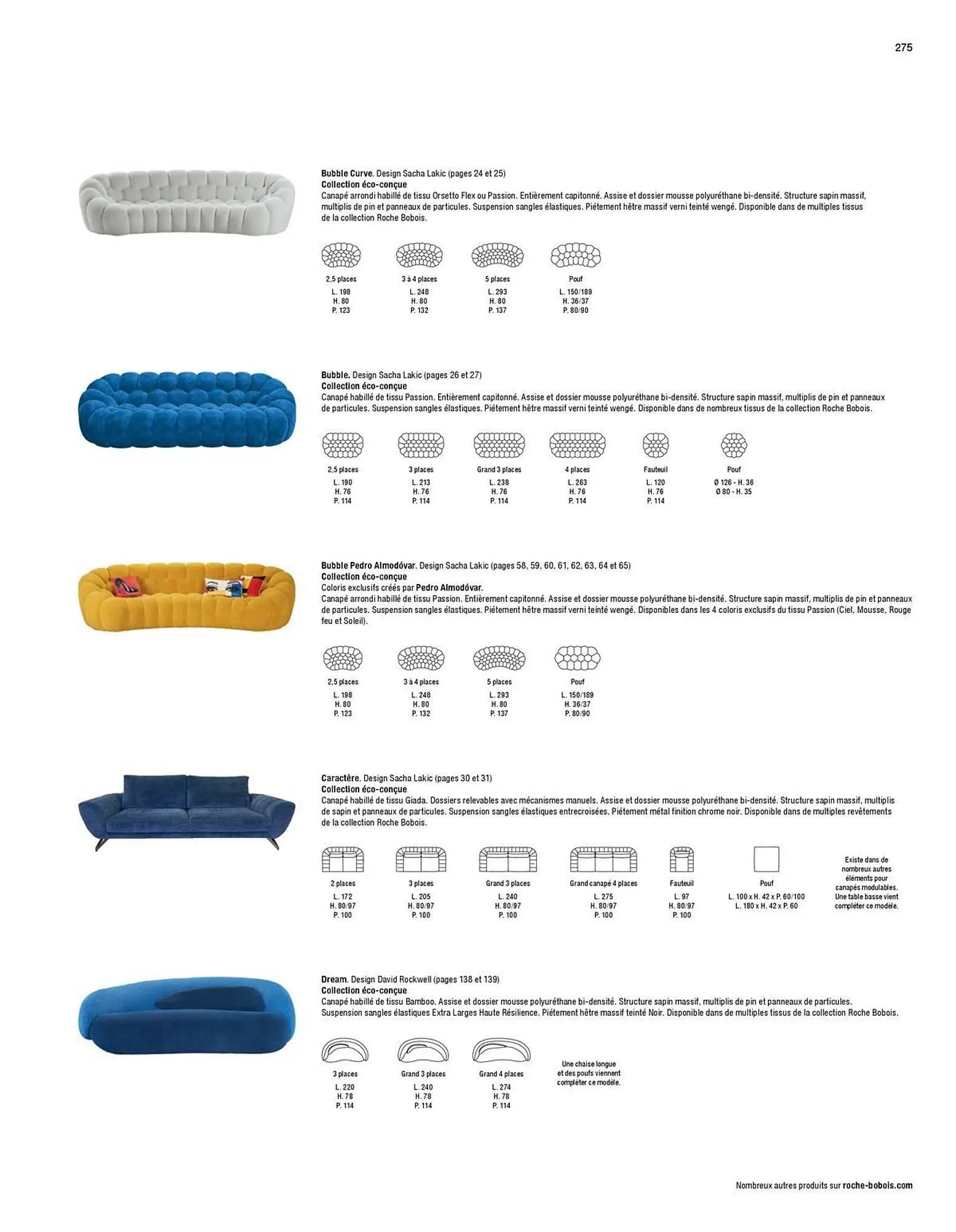 Catalogue Roche Bobois du 13 janvier au 31 décembre 2026 - Catalogue page 277