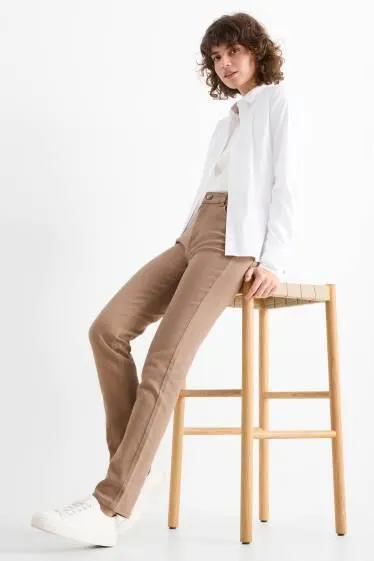 Cloth trousers - high waist - slim fit