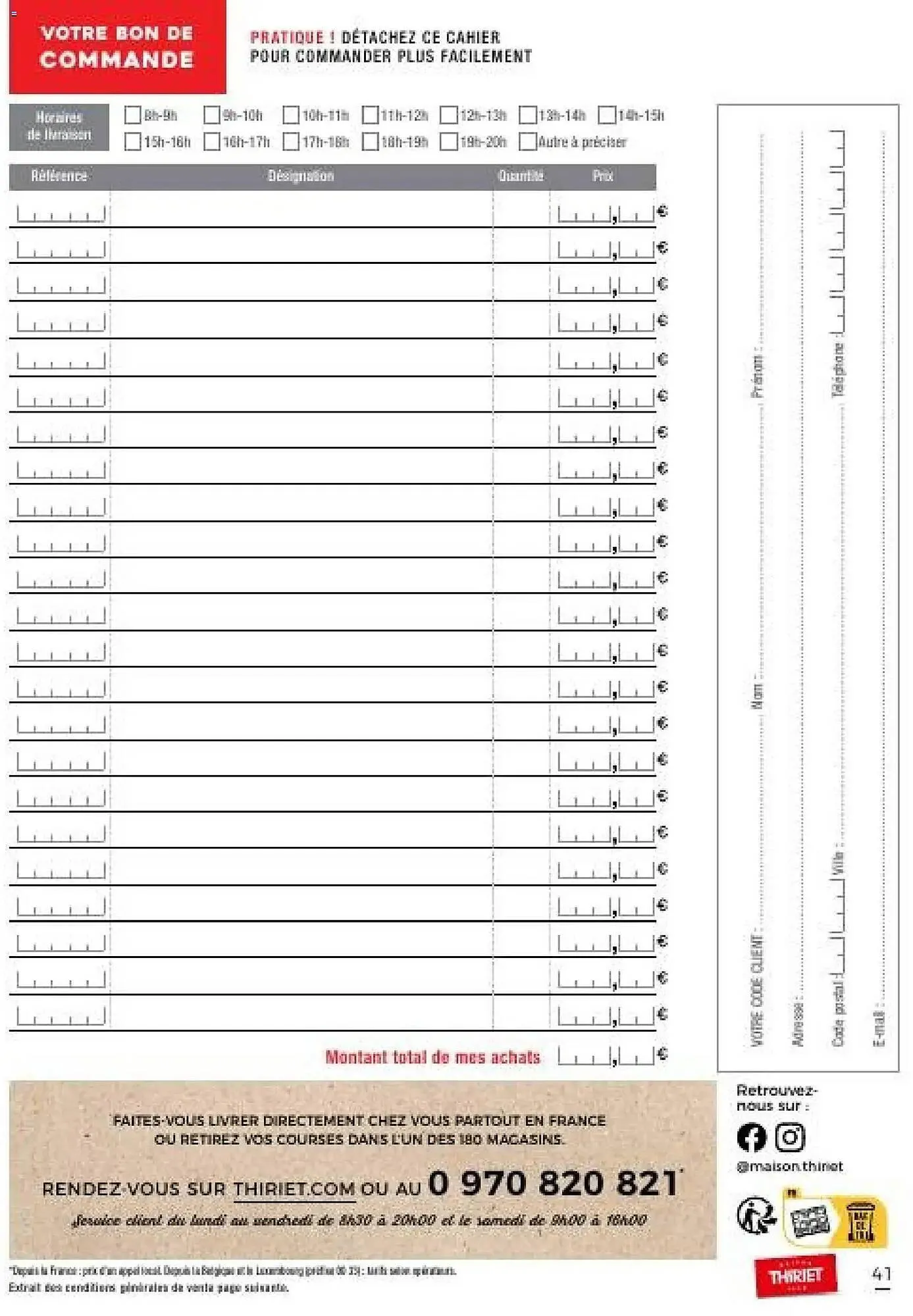 Catalogue Thiriet du 28 octobre au 24 novembre 2025 - Catalogue page 41