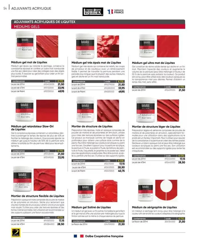 CATALOGUE DALBE 2025 du 27 janvier au 31 décembre 2025 - Catalogue page 56