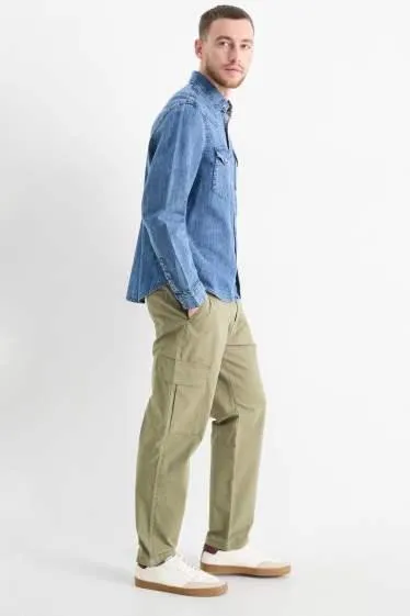 Cargo trousers - textured