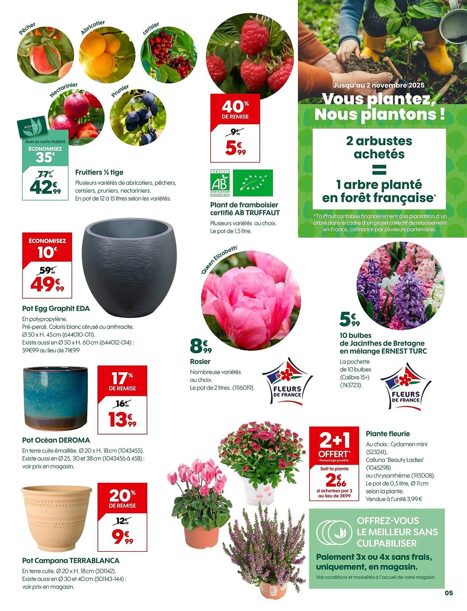 Catalogue Truffaut du 17 octobre au 2 novembre 2025 - Catalogue page 5