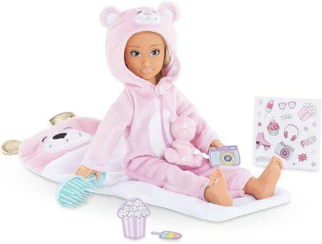 POUPEE MANNEQUIN - COFFRET VALENTINE PYJAMA PARTY - 28CM - COROLLE GIRLS