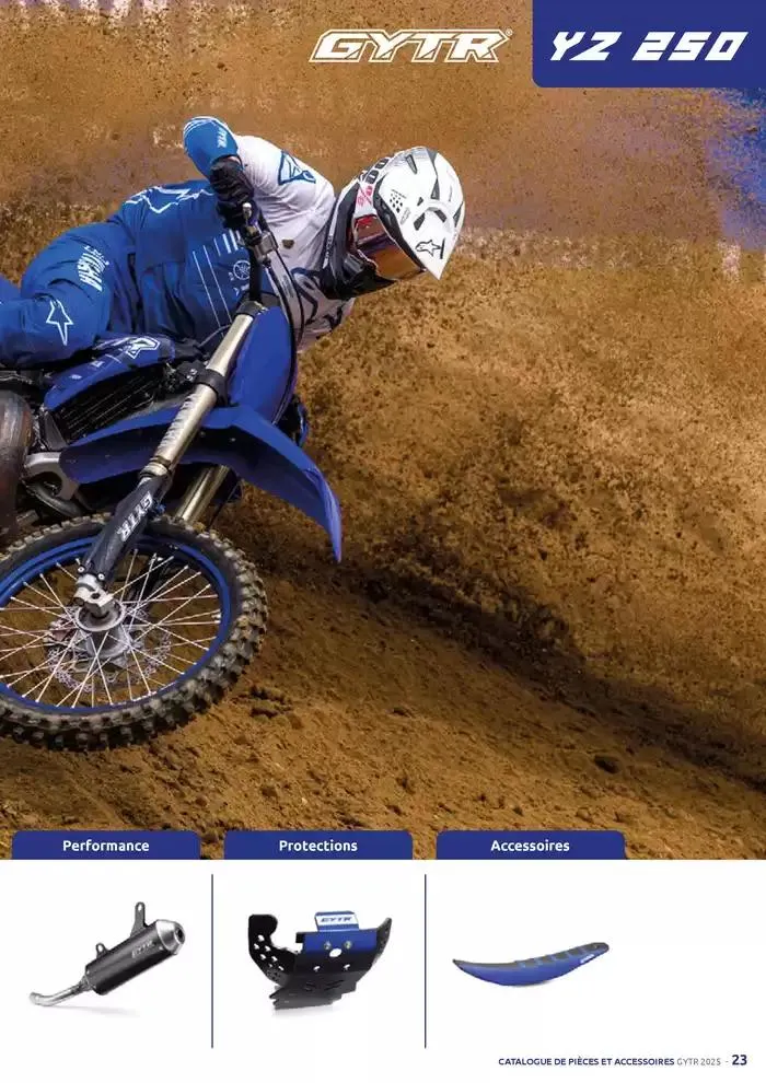 Catalogue Yamaha Motos - Accessoires GYTR Off Road du 23 septembre au 30 avril 2025 - Catalogue page 23