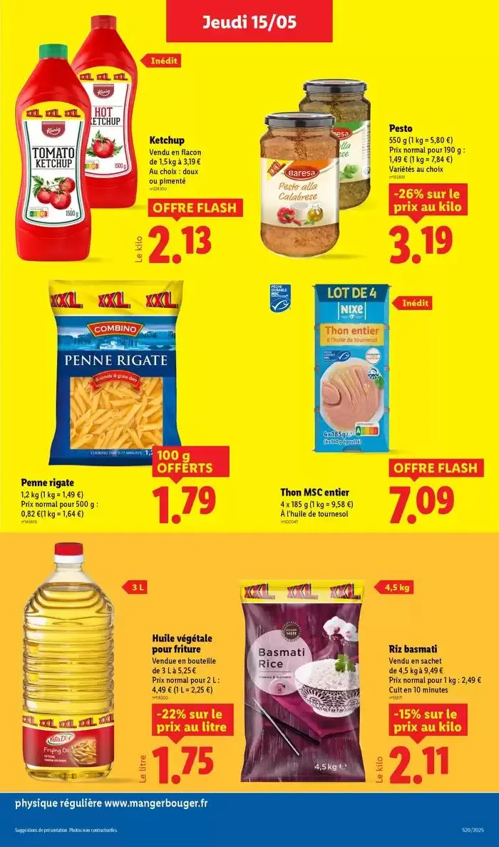 Profitez d'une large sélection de produits à prix réduits chez Lidl ! du 15 mai au 21 mai 2025 - Catalogue page 21