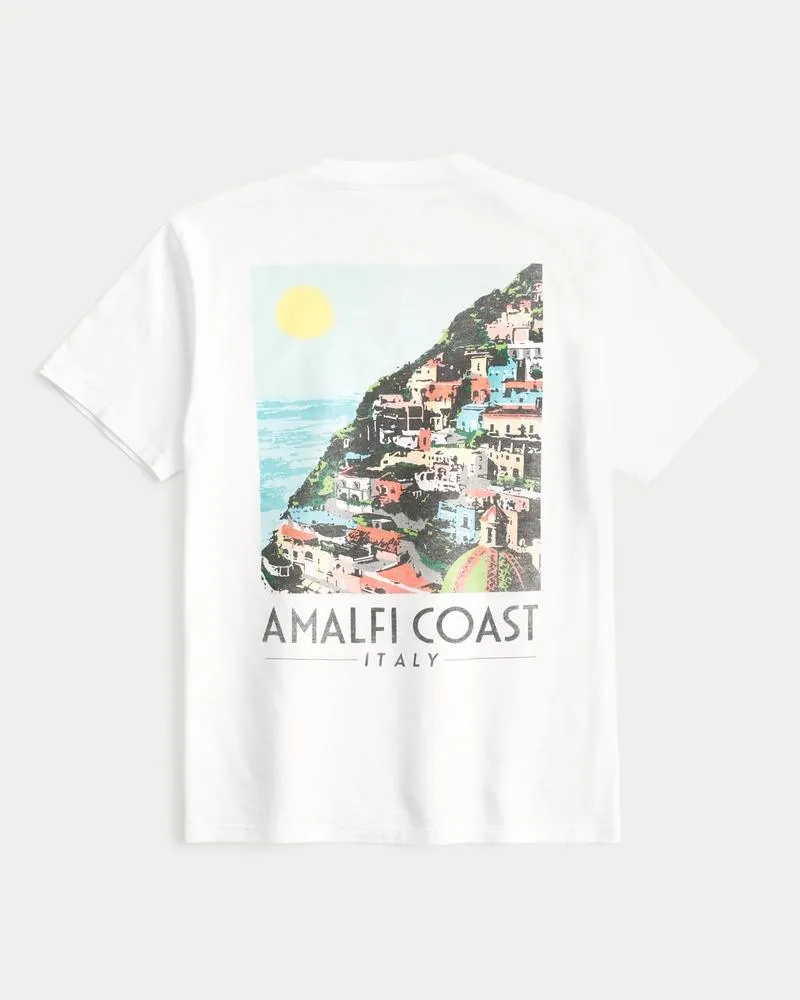 Relaxed Amalfi Coast Italy Graphic Tee