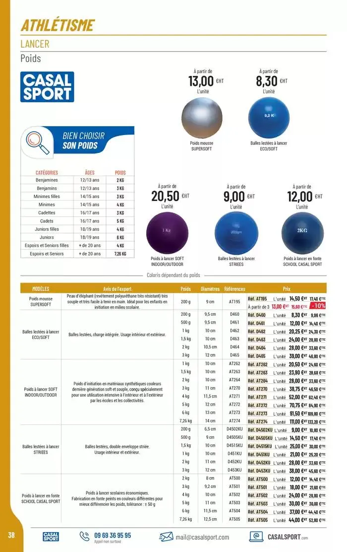 ÉQUIPEMENT SPORTIF du 6 mars au 31 décembre 2025 - Catalogue page 10