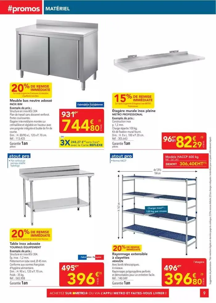 Metro #Sélection Promos Equipement du 28 février au 26 mars 2025 - Catalogue page 9