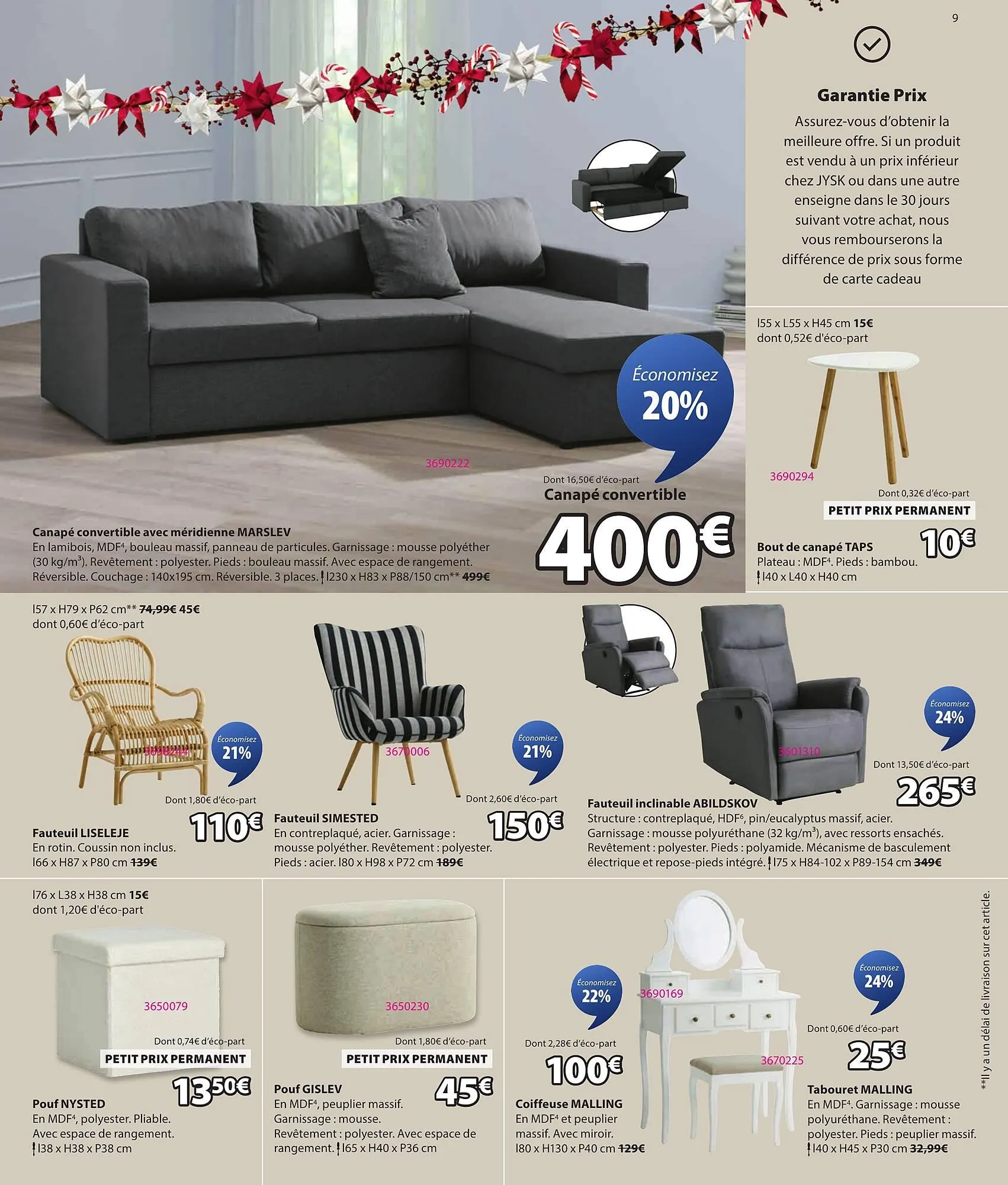 Catalogue JYSK du 16 décembre au 31 décembre 2025 - Catalogue page 9