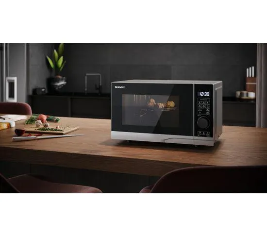 SHARP Four micro-ondes gril YC-PG204AES 700W Noir
