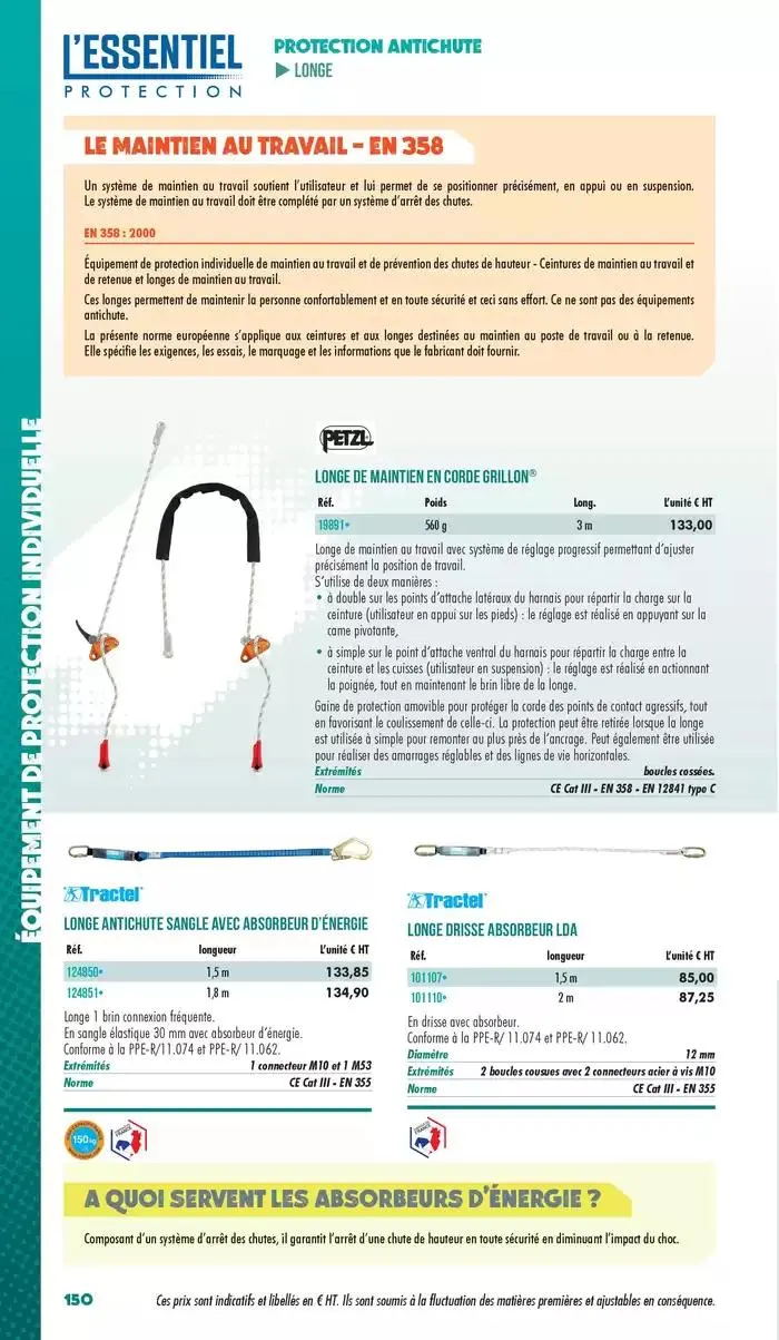 Essentiel Protection 2025 tarifé du 3 mars au 31 décembre 2025 - Catalogue page 152