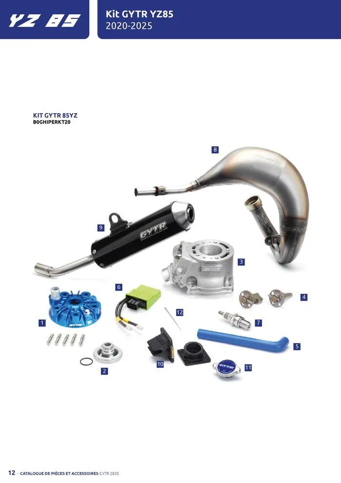 Catalogue Yamaha Motos - Accessoires GYTR Off Road du 23 septembre au 30 avril 2025 - Catalogue page 12