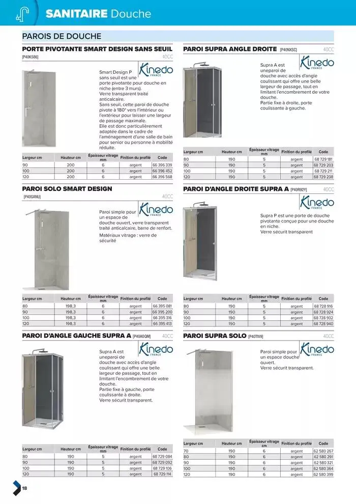 Catalogue génie climatique & sanitaire | Édition 2024-2025 du 2 octobre au 31 décembre 2025 - Catalogue page 18