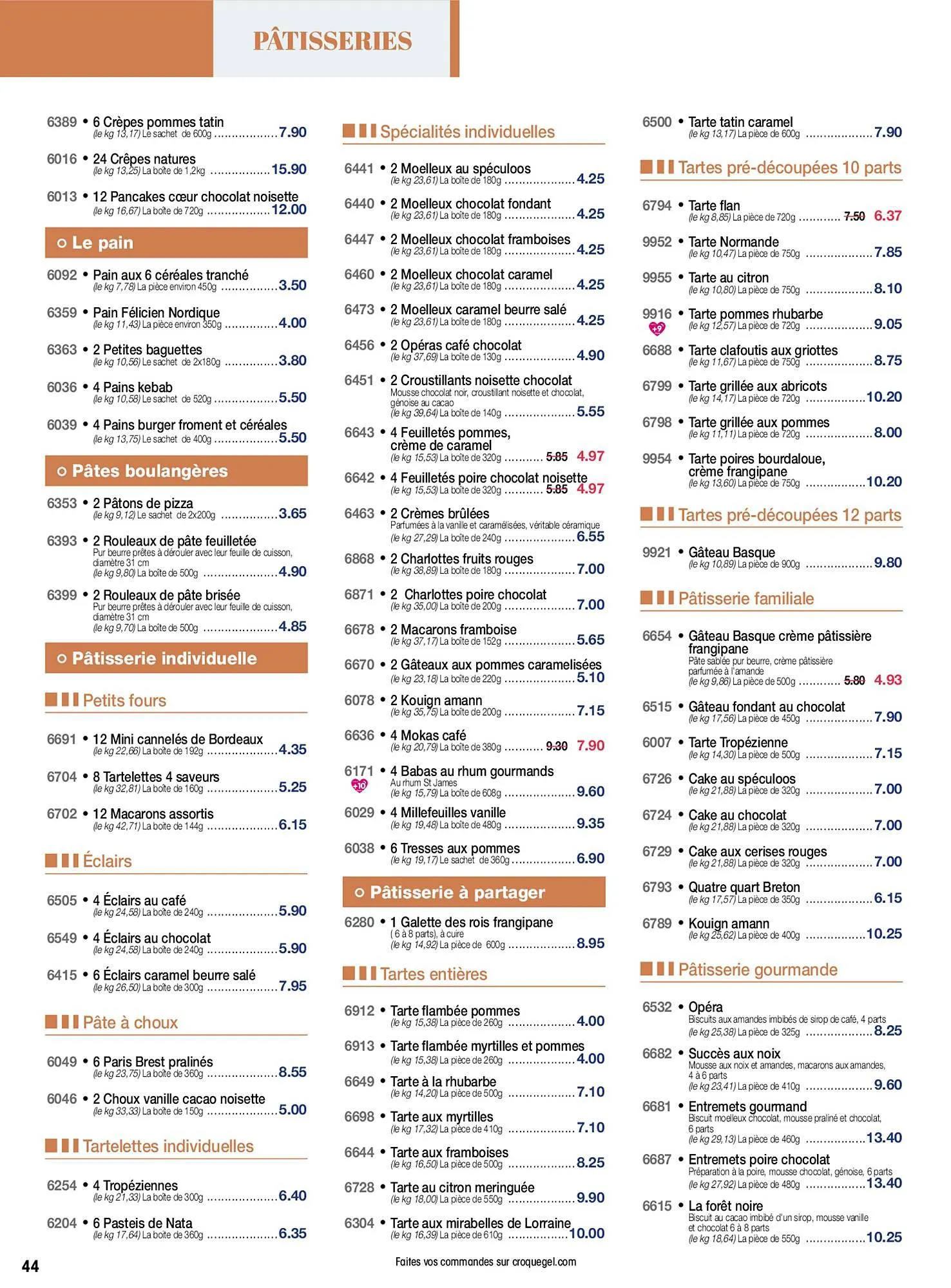 Catalogue Croque Gel du 28 octobre au 26 novembre 2023 - Catalogue page 44