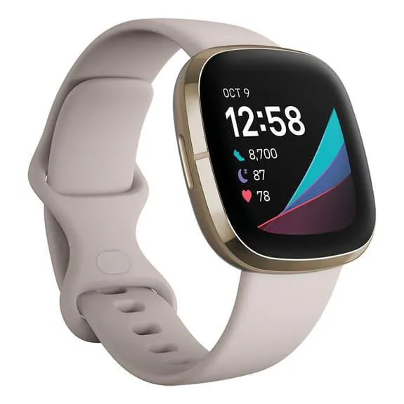 Fitbit Sense blanc ivoire doré