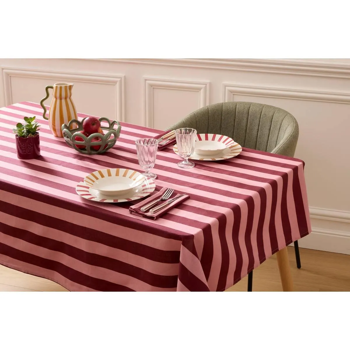 Nappe "Cherry" Rouge Carmin, 250 x 150 cm