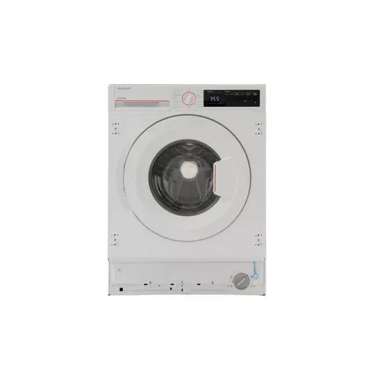 Lave-linge encastrable - SHARP - ESNIB814BWNA - 8 kg - 15 programmes - 1400 tr/min