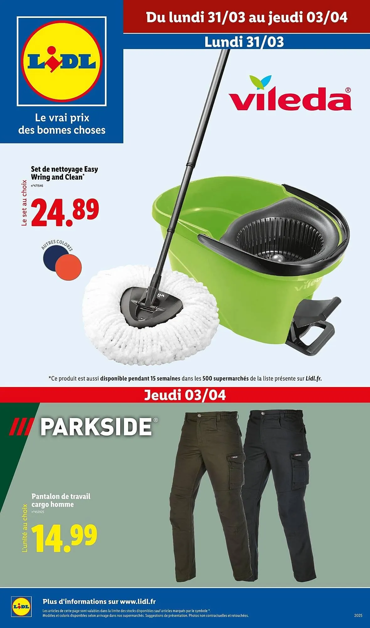 Catalogue Lidl du 31 mars au 3 avril 2025 - Catalogue page 1