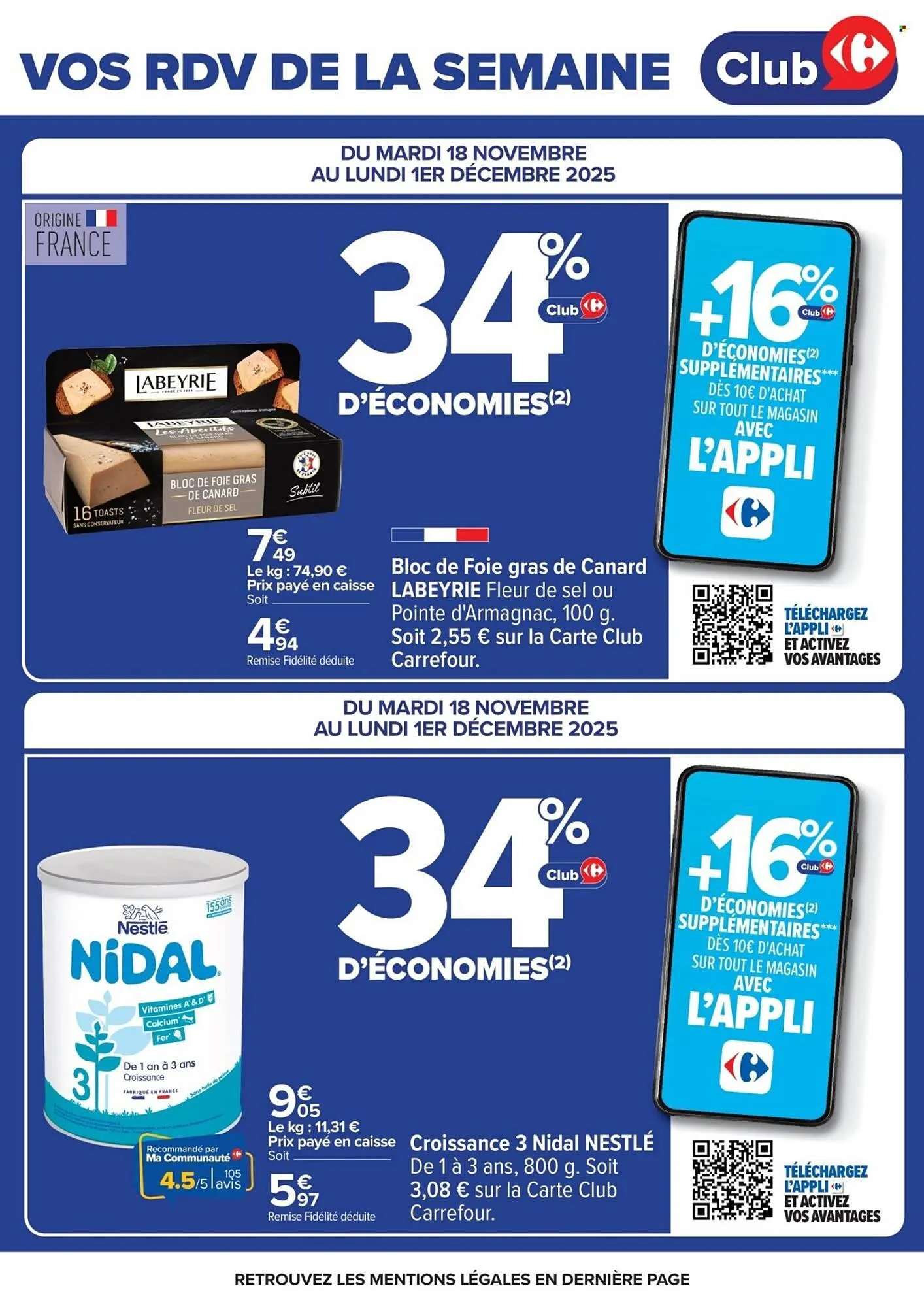 Catalogue Carrefour du 18 novembre au 1 décembre 2025 - Catalogue page 4