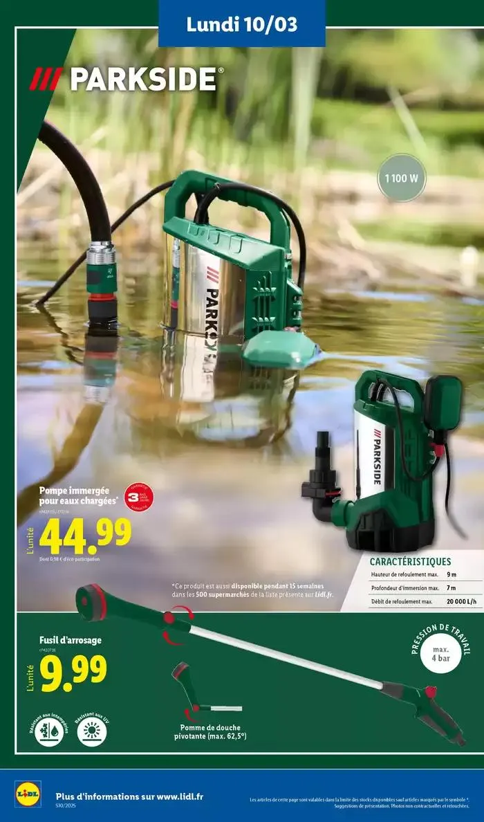 Jardin, beauté, bricolage… De nouvelles bonnes affaires vous attendent chez Lidl ! du 10 mars au 13 mars 2025 - Catalogue page 4