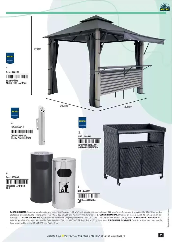 Metro #Terrasse édition 2025 du 30 janvier au 1 juillet 2025 - Catalogue page 35