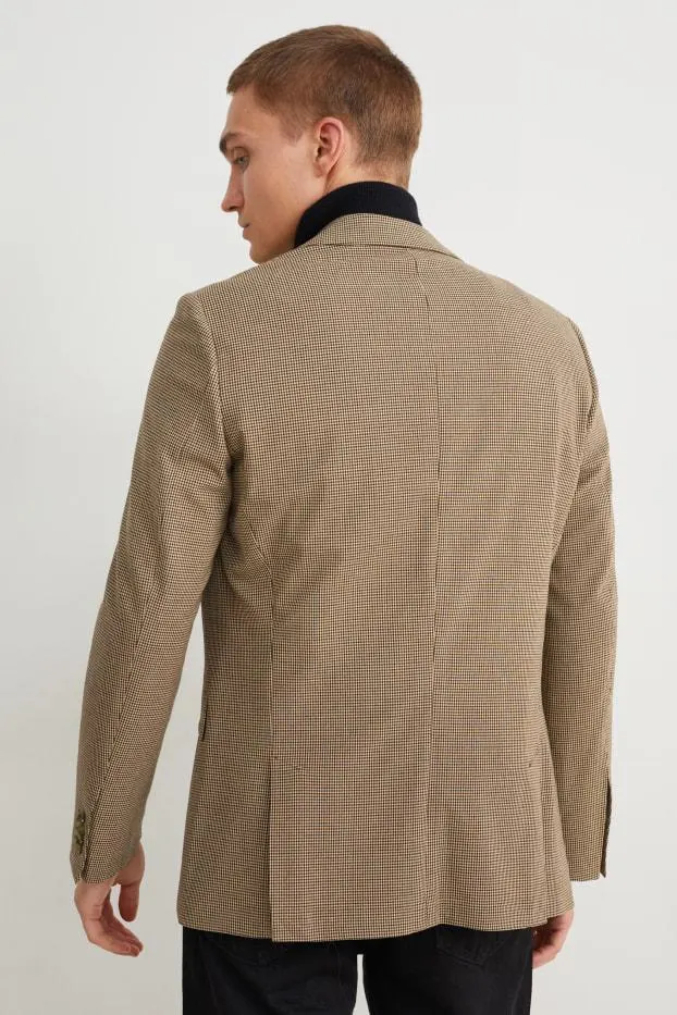 Tailored jacket - slim fit - Flex - 4 way stretch - LYCRA® - check