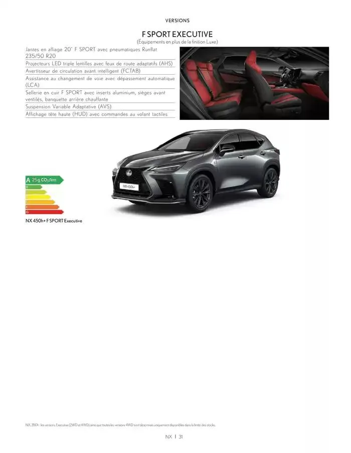 Lexus NX du 27 mars au 27 mars 2026 - Catalogue page 31