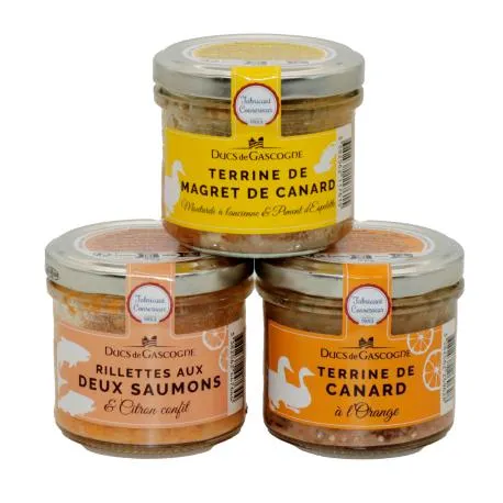 Trio de terrines de saison - Collection Printemps - Idéal pour l'apéritif
