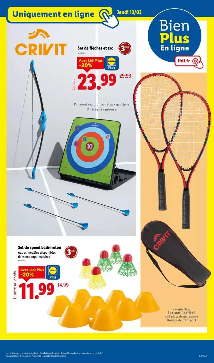 Jardin, beauté, bricolage… De nouvelles bonnes affaires vous attendent chez Lidl ! du 10 mars au 13 mars 2025 - Catalogue page 41