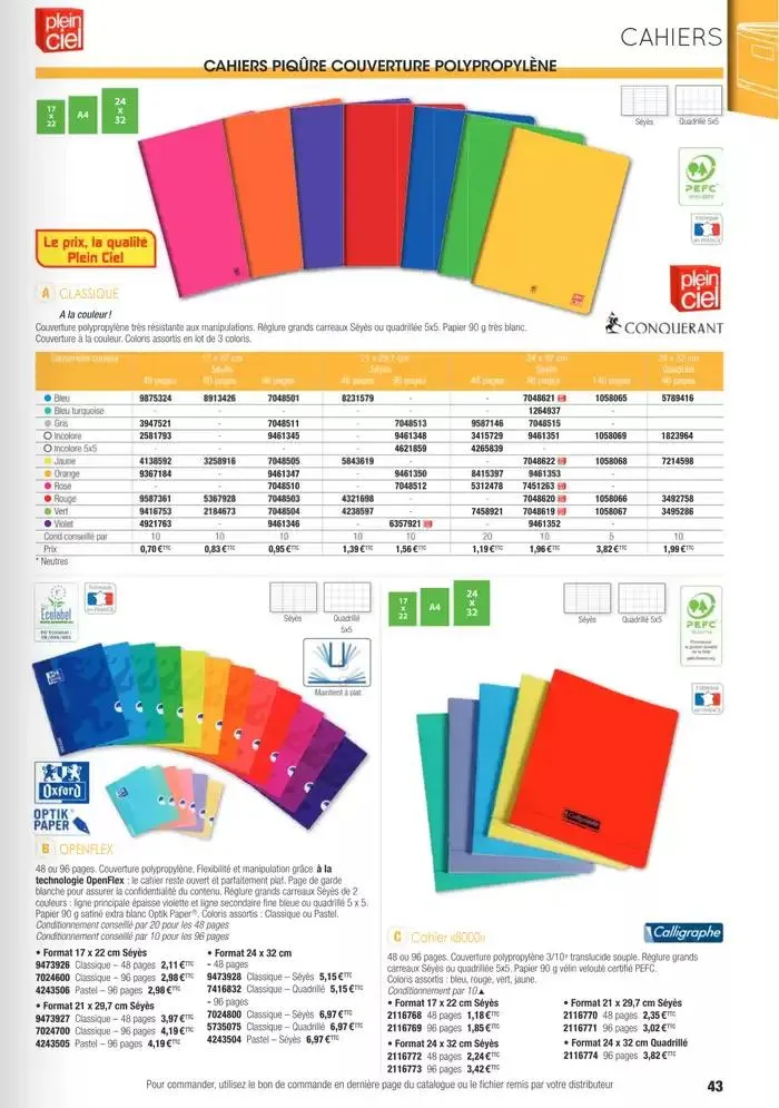 Écoles et loisirs 2025 du 1 janvier au 31 décembre 2025 - Catalogue page 43