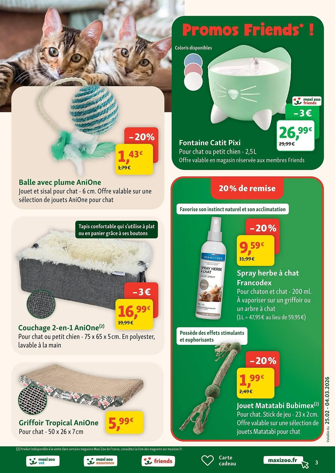 Catalogue Maxi Zoo du 25 février au 4 mars 2026 - Catalogue page 3