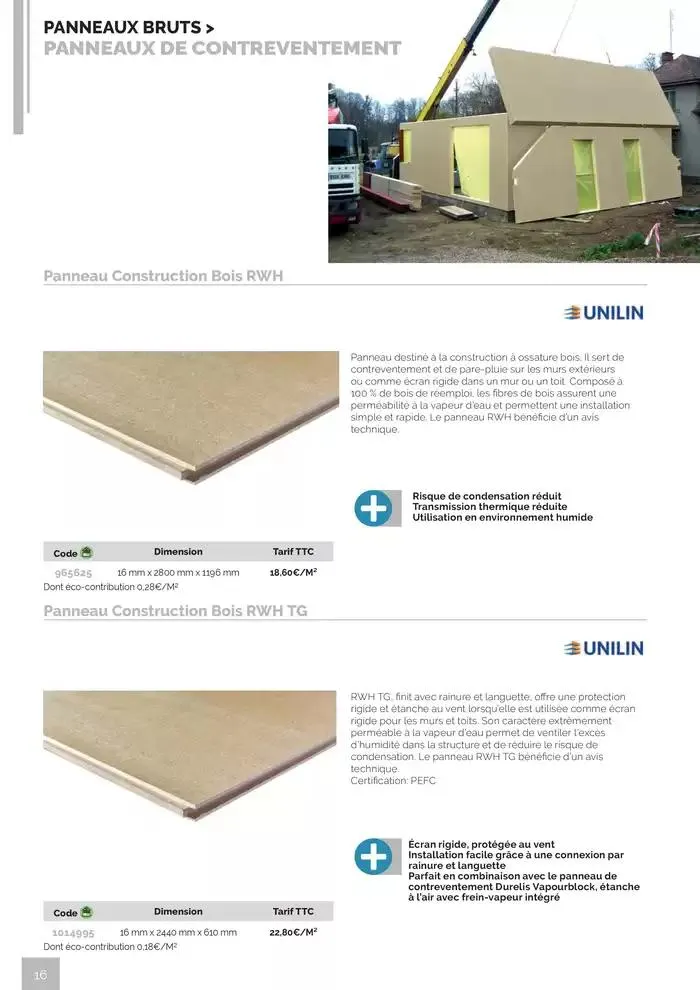 BOIS PANNEAUX 2025 2026 du 30 avril au 31 décembre 2026 - Catalogue page 16