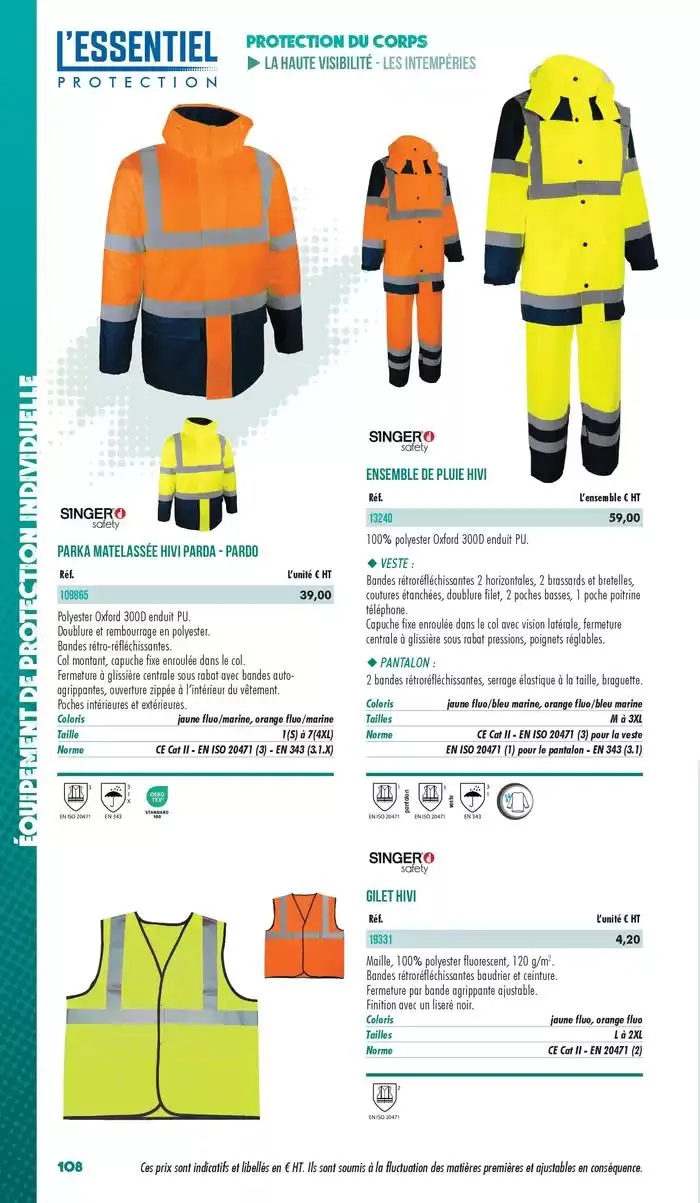 Essentiel Protection 2025 tarifé du 3 mars au 31 décembre 2025 - Catalogue page 110