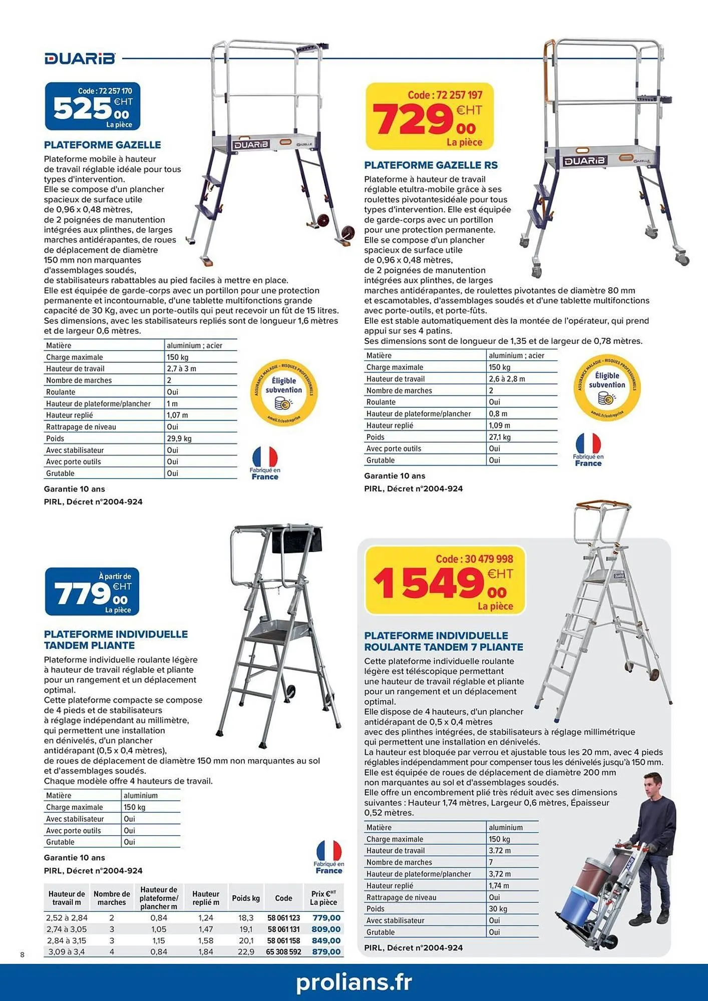 Catalogue Prolians du 29 octobre au 31 décembre 2025 - Catalogue page 8