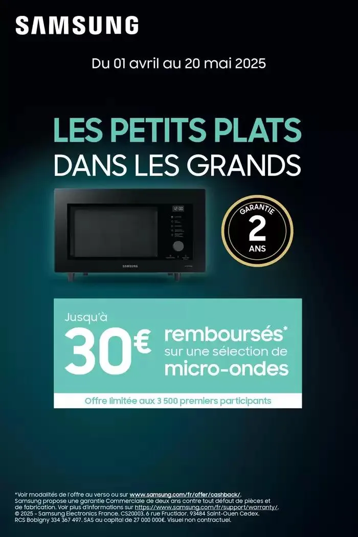 Jusqu'à 30€ remboursés du 1 avril au 20 mai 2025 - Catalogue page 1