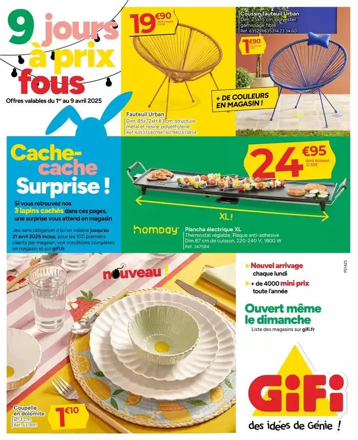9 jours à prix fous du 1 avril au 9 avril 2025 - Catalogue page 1