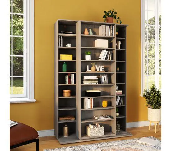 Bibliothèque BENTO 2 imitation chêne