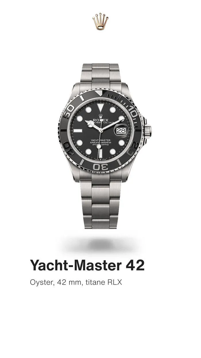 Rolex Yacht Master du 24 septembre au 23 septembre 2025 - Catalogue page 1