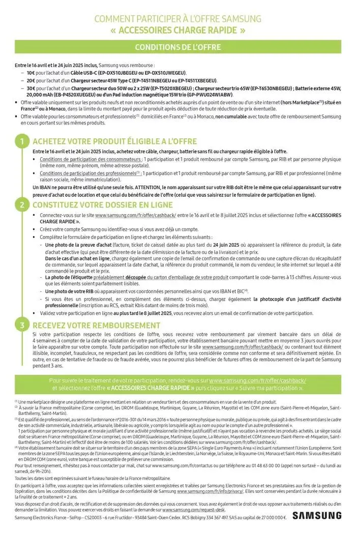 Jusqu'à 30€ remboursés du 16 avril au 24 juin 2025 - Catalogue page 2