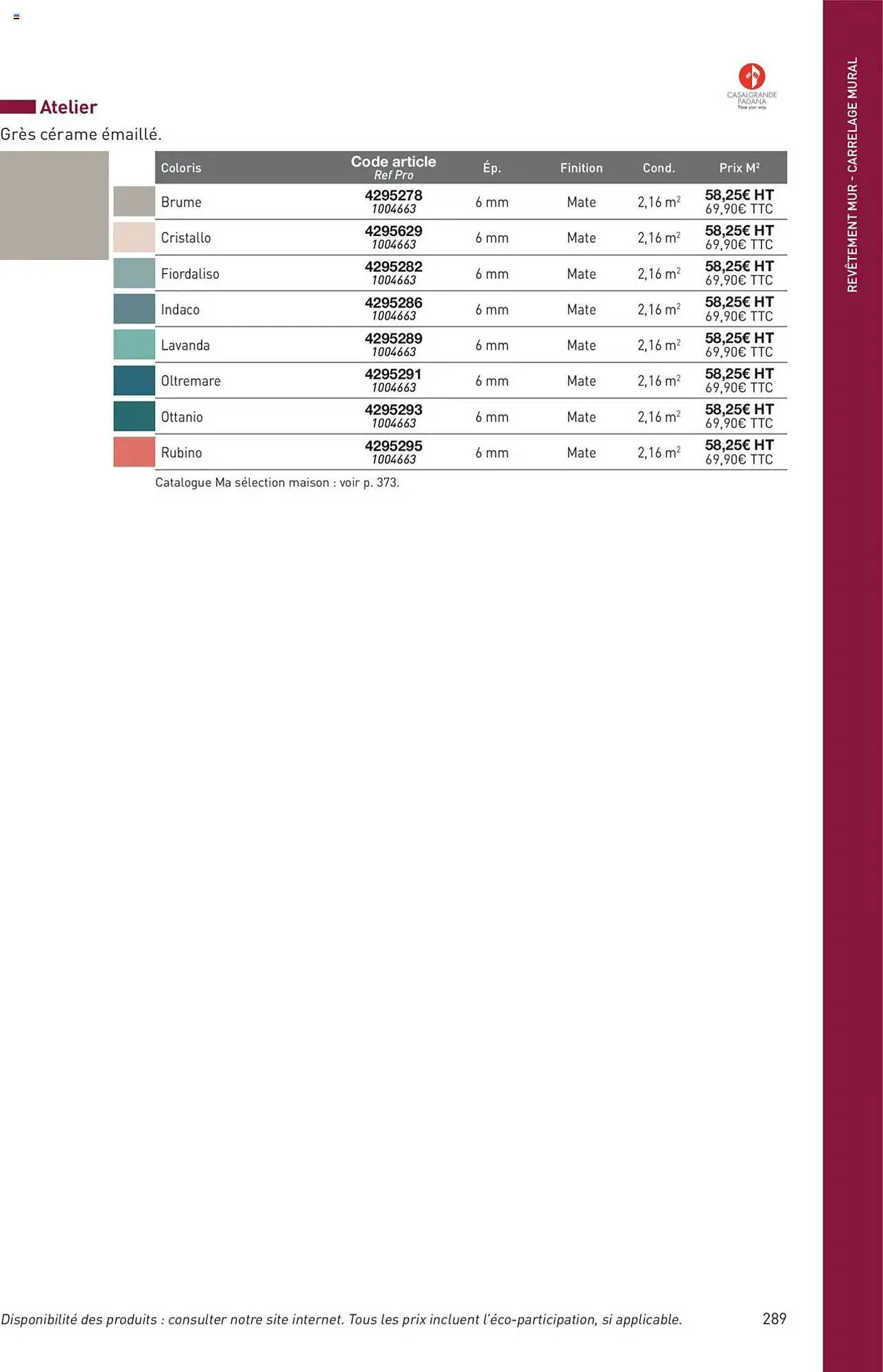 Catalogue Point P du 11 juillet au 31 décembre 2025 - Catalogue page 289