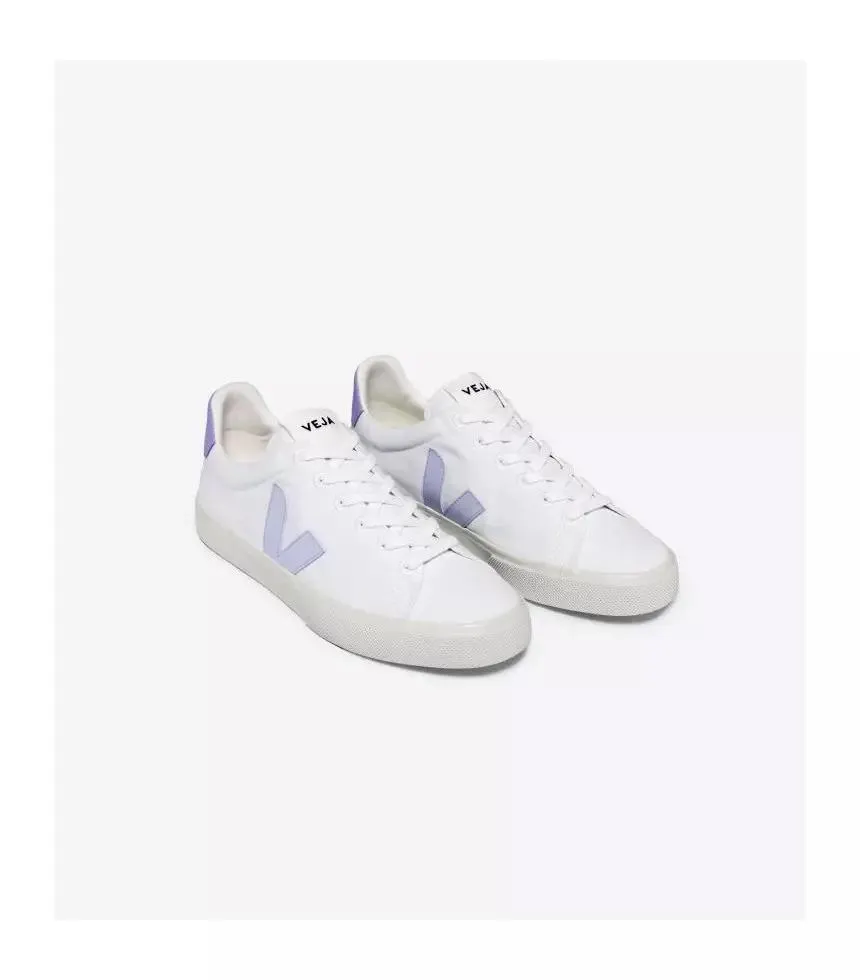 Baskets campo toile lavande