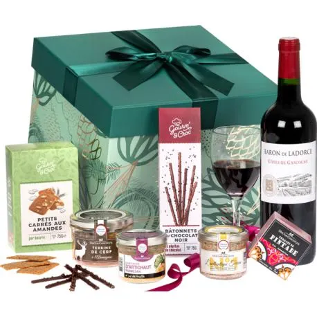 Panier gourmand "Plaisir & gourmandises"