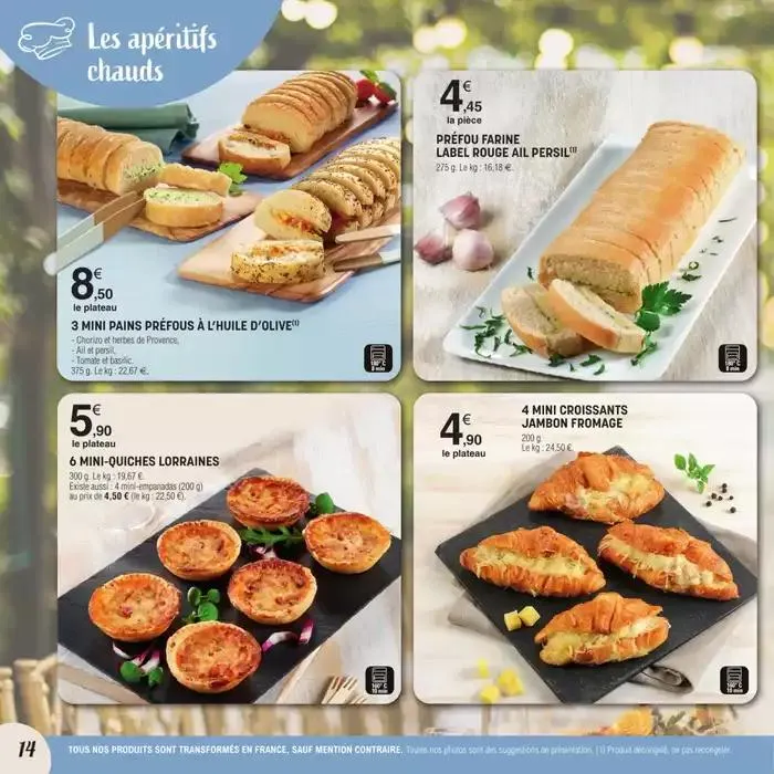 CARTE TRAITEUR PERMANENTE du 31 mars au 30 mars 2026 - Catalogue page 14