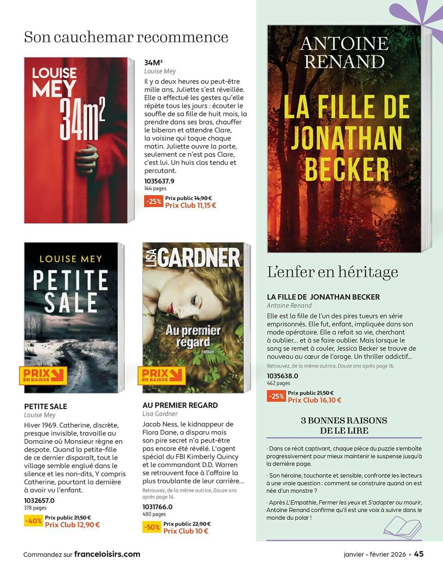 Catalogue France Loisirs du 1 janvier au 28 février 2026 - Catalogue page 45