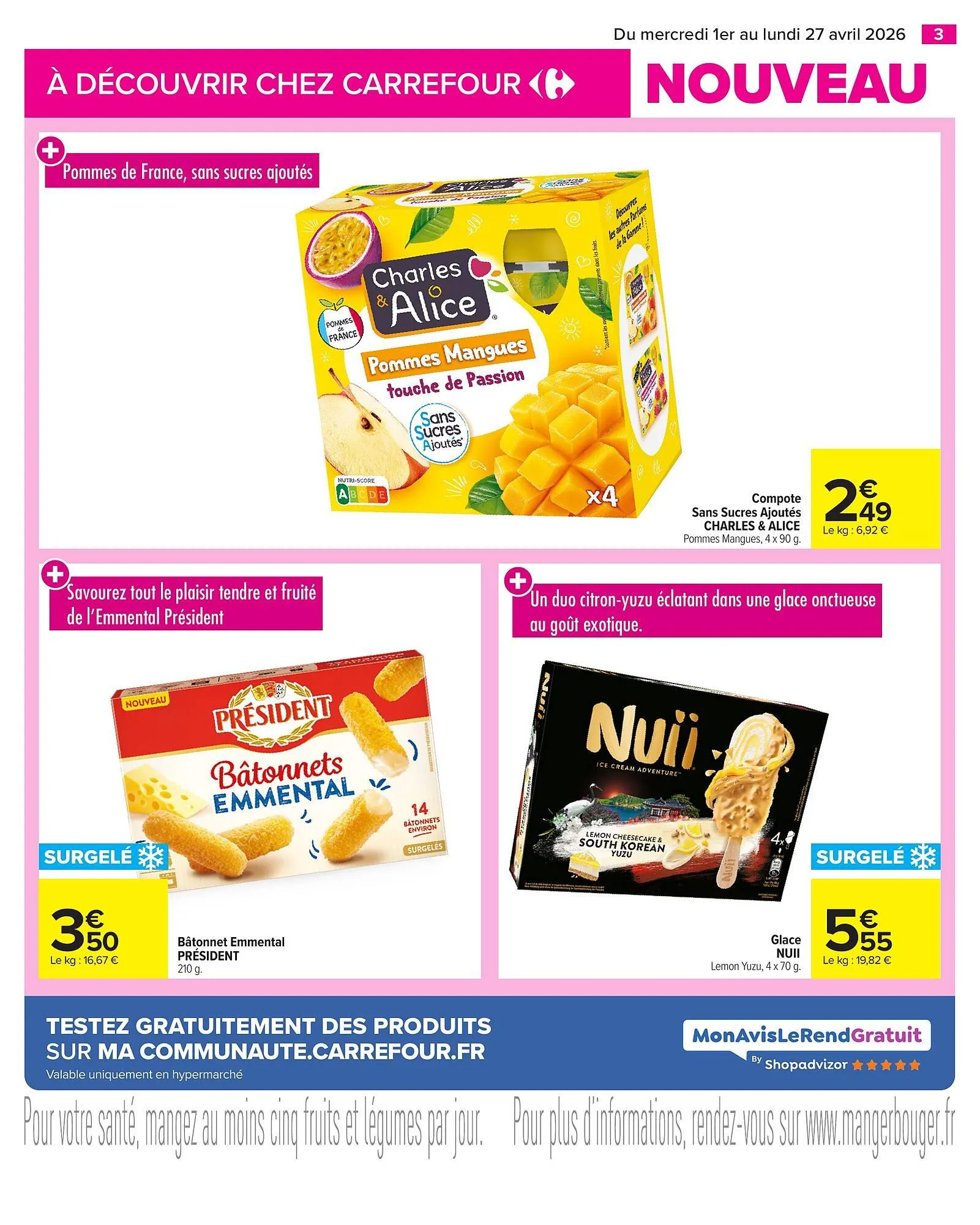 Catalogue Carrefour du 1 avril au 27 avril 2026 - Catalogue page 3
