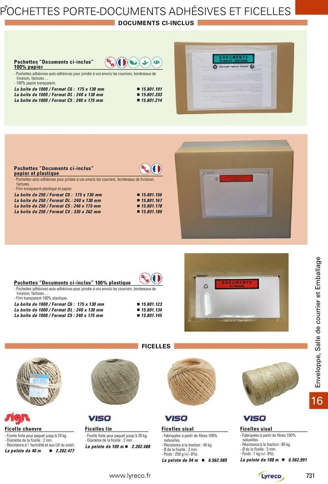 Catalogue Lyreco du 15 mai au 31 décembre 2023 - Catalogue page 731