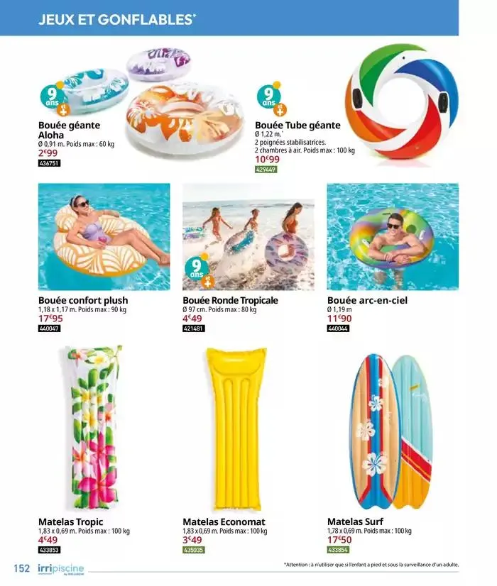 Les plaisir de l'eau Piscine,Spa,Arrosage du 10 mars au 31 décembre 2025 - Catalogue page 152