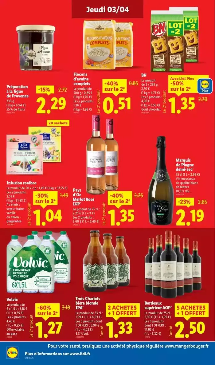 Concôctez un délicieux repas à l'occasion de Pâques avec la marque Deluxe chez Lidl ! du 3 avril au 9 avril 2025 - Catalogue page 14