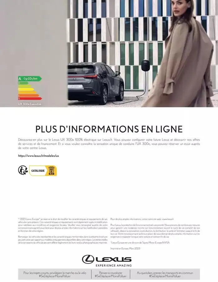 Lexus NOUVEL UX 300e du 27 mars au 27 mars 2026 - Catalogue page 52